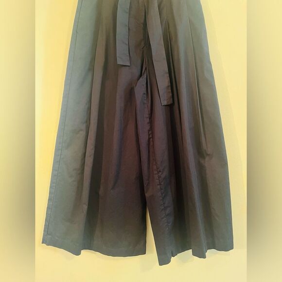 English Factory Navy Wide Leg Trousers - Picture 4 of 8